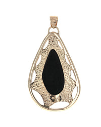 Red Coral Pear Shaped Pendant
