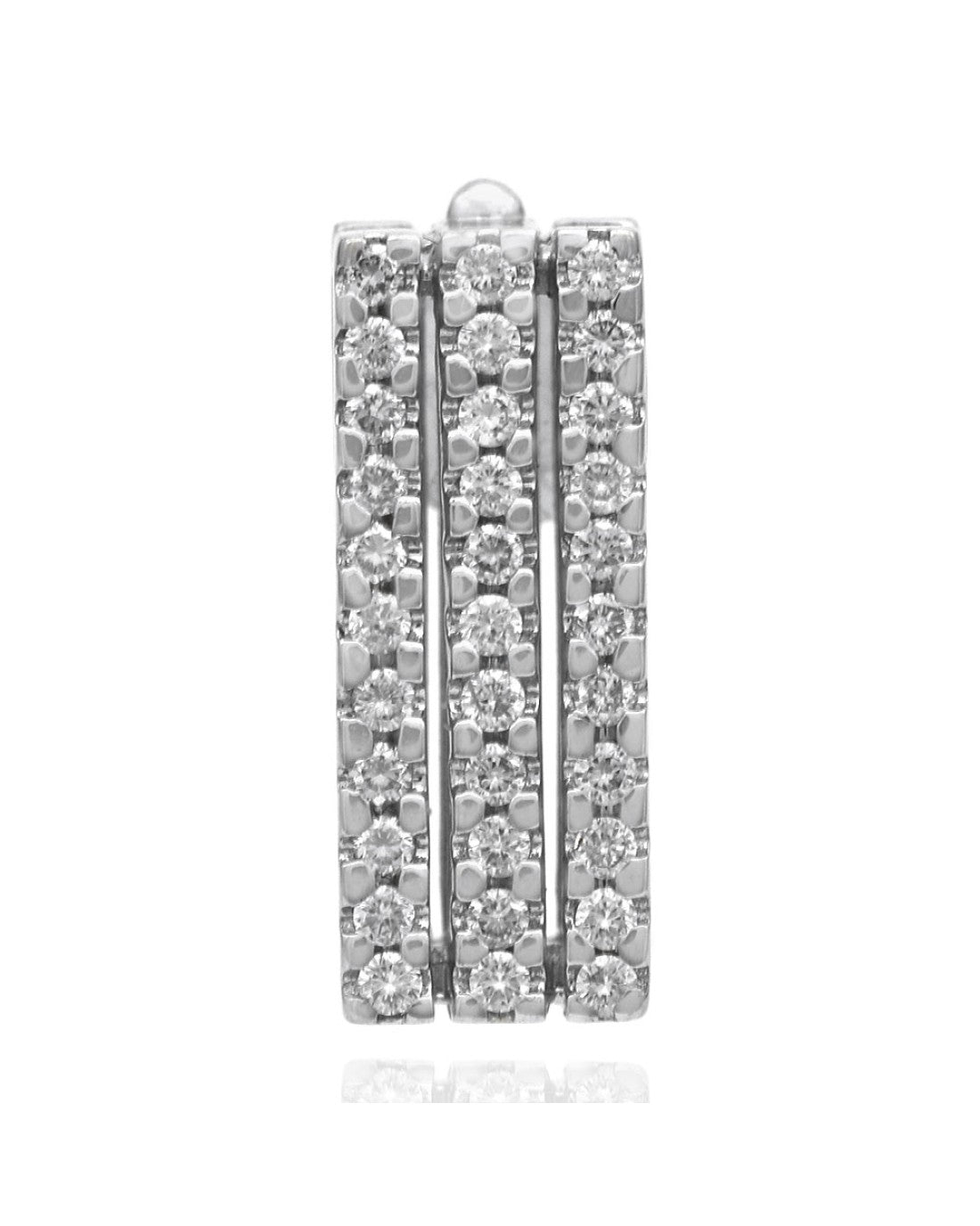 3 Row Diamond Rectangular Enhancer Pendant