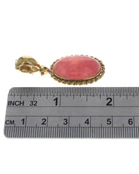 Oval Rhodochrosite  Enhancer Pendant