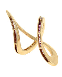 Multicolor Sapphire Swirl Enhancer Pendant