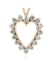 Diamond Open Heart Pendant