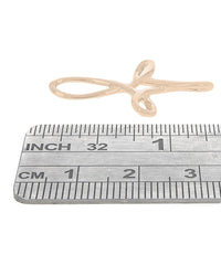 Open Crossover Cross Pendant in Gold