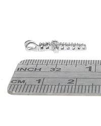 Diamond Cross Pendant in White Gold