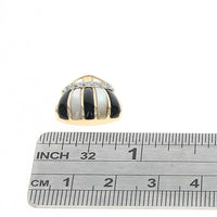 Black Onyx, Mother of Pearl and Diamond Purse Charm