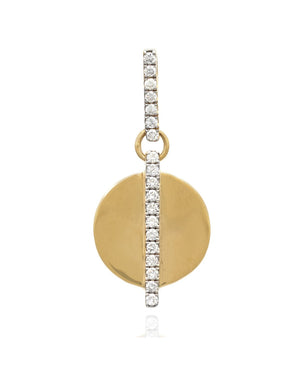 Diamond Circle Bar Pendant