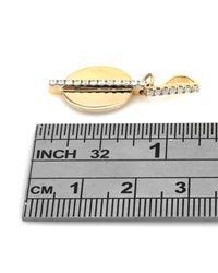 Diamond Circle Bar Pendant