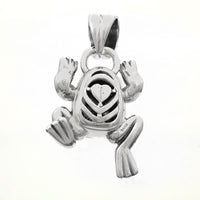 Saint by Sarah Jane Otis Lucky Heart Frog Pendant
