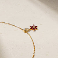 Daffodil Garden Ruby and Diamond Pendant