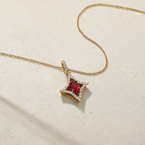 Notte Ruby and Diamond Pendant
