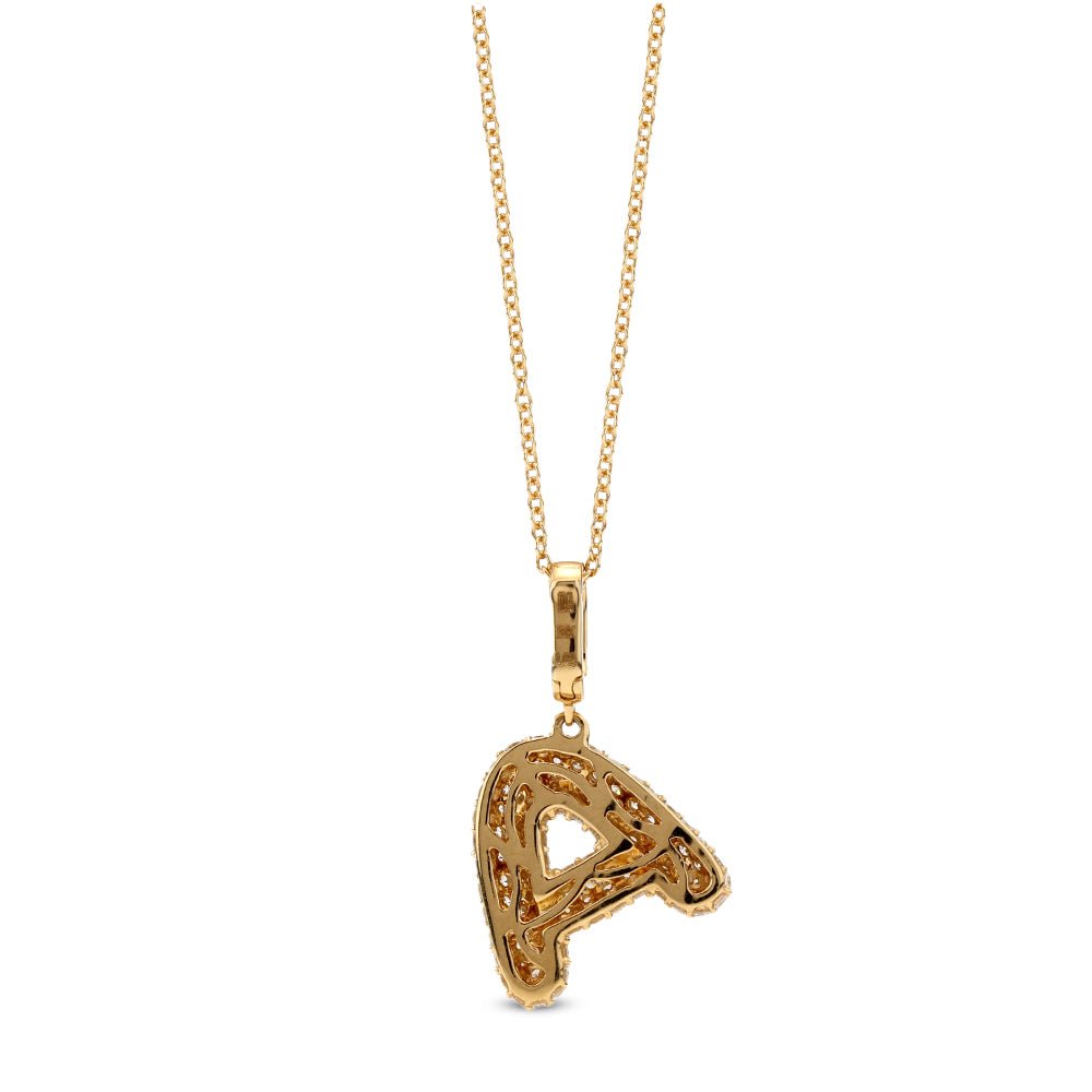 Initial "A" Diamond Pendant