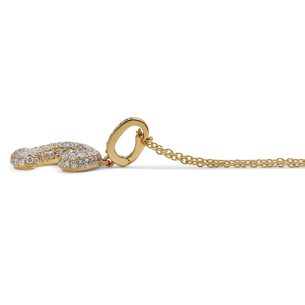 Initial "C" Diamond Pendant
