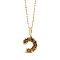 Initial "C" Diamond Pendant