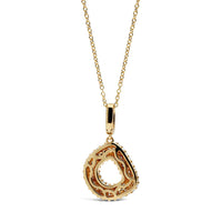 Initial "D" Diamond Pendant