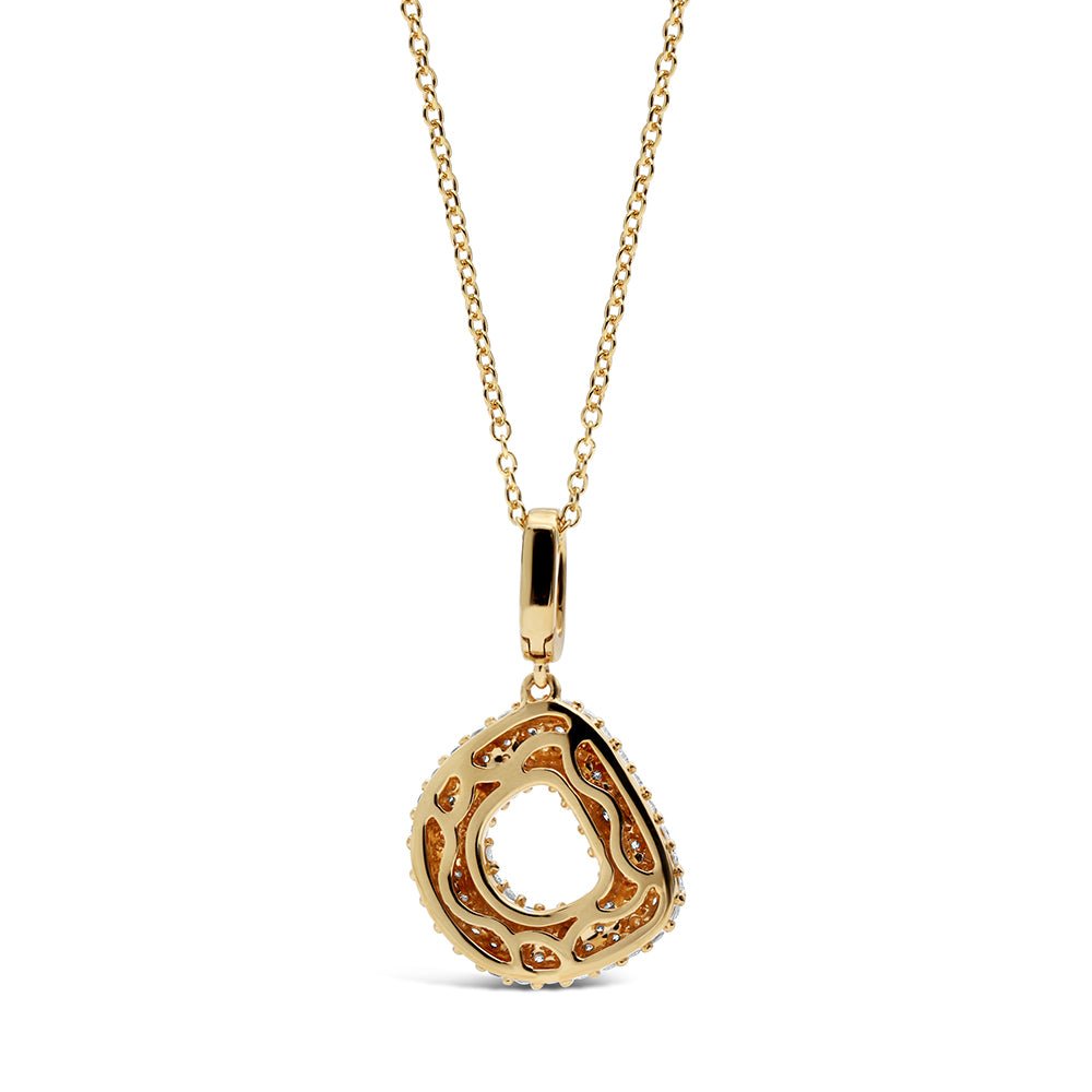 Initial "D" Diamond Pendant