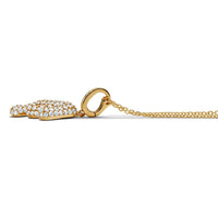 Initial "E" Diamond Pendant