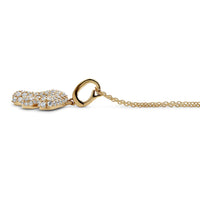 Initial "F" Diamond Pendant