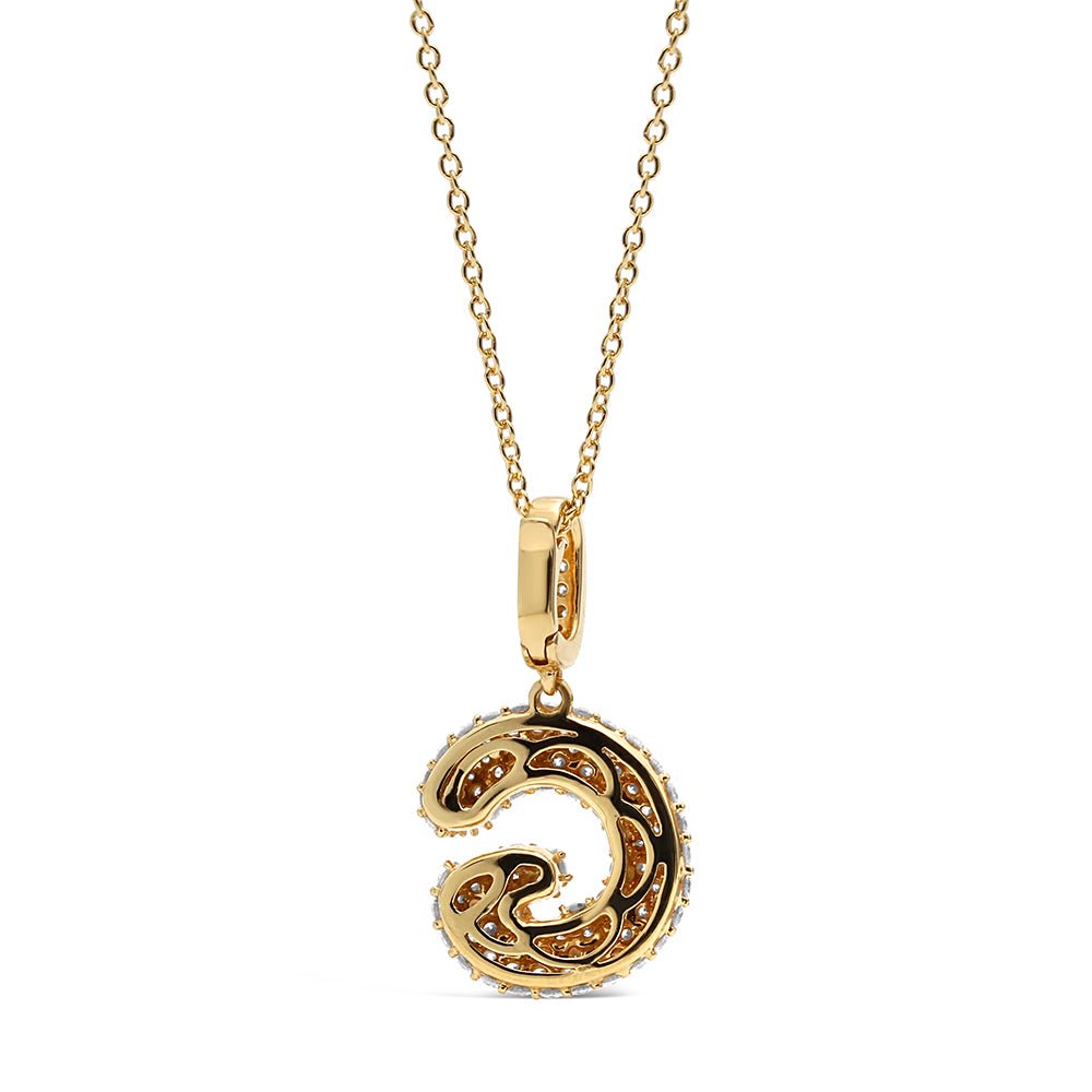 Initial "G" Diamond Pendant