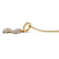 Initial "I" Diamond Pendant