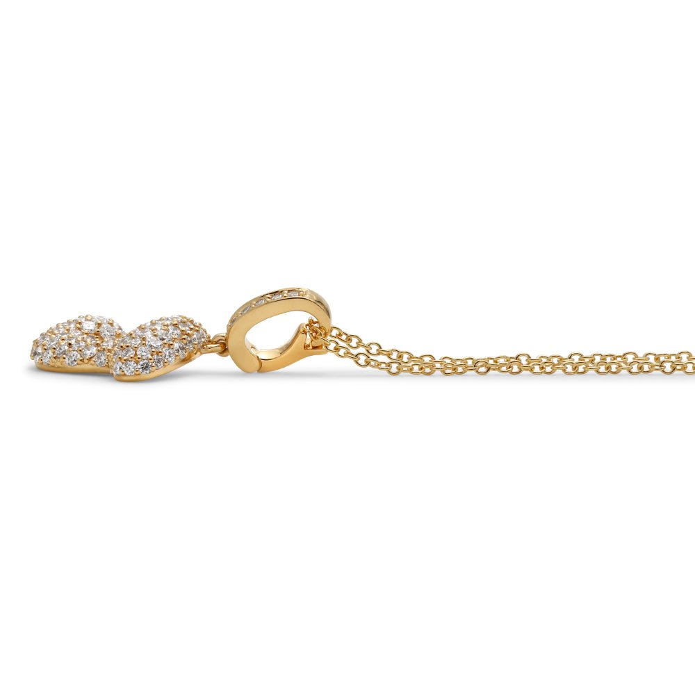 Initial "J" Diamond Pendant