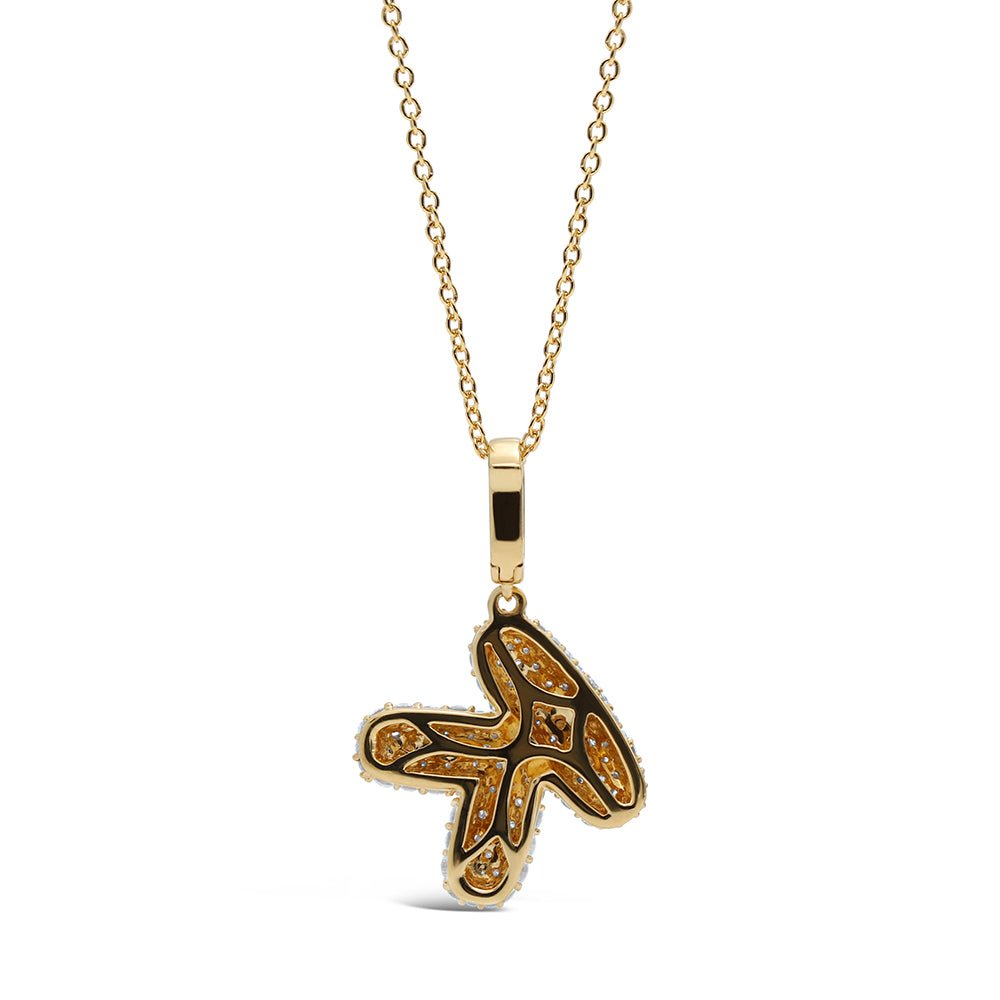 Initial "K" Diamond Pendant
