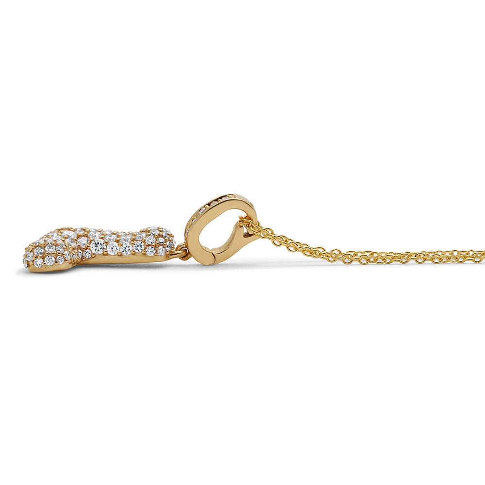 Initial "L" Diamond Pendant