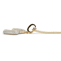 Initial "M" Diamond Pendant