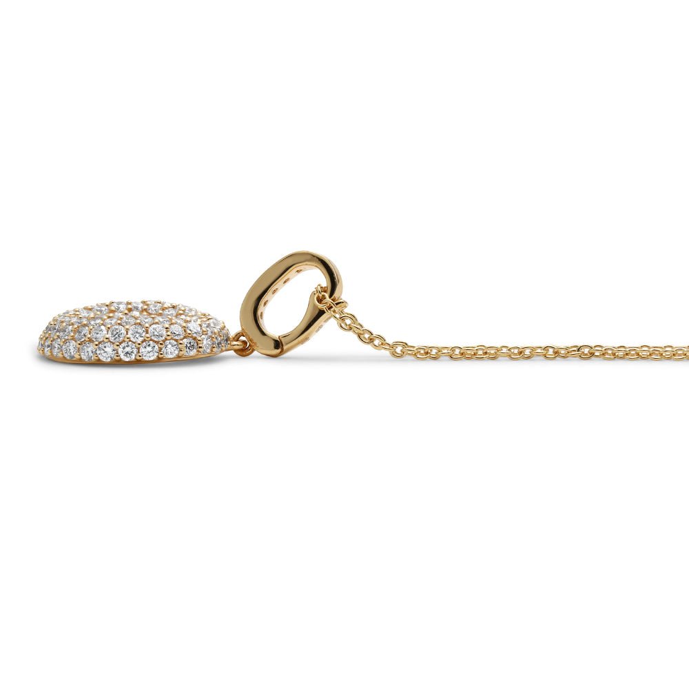 Initial "O" Diamond Pendant