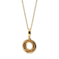 Initial "O" Diamond Pendant