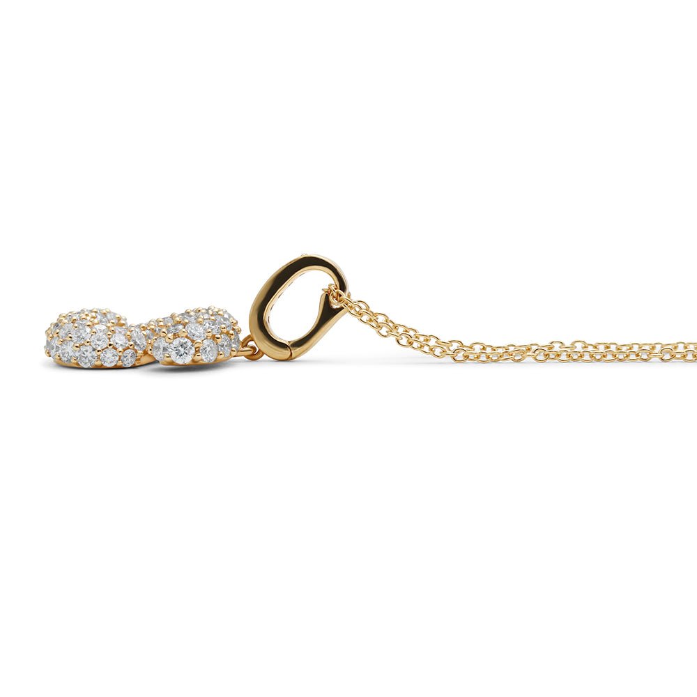 Initial "S" Diamond Pendant
