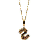 Initial "S" Diamond Pendant