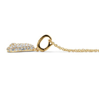 Initial "T" Diamond Pendant