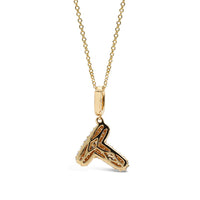 Initial "T" Diamond Pendant
