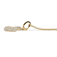 Initial "U" Diamond Pendant