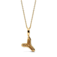 Initial "Y" Diamond Pendant