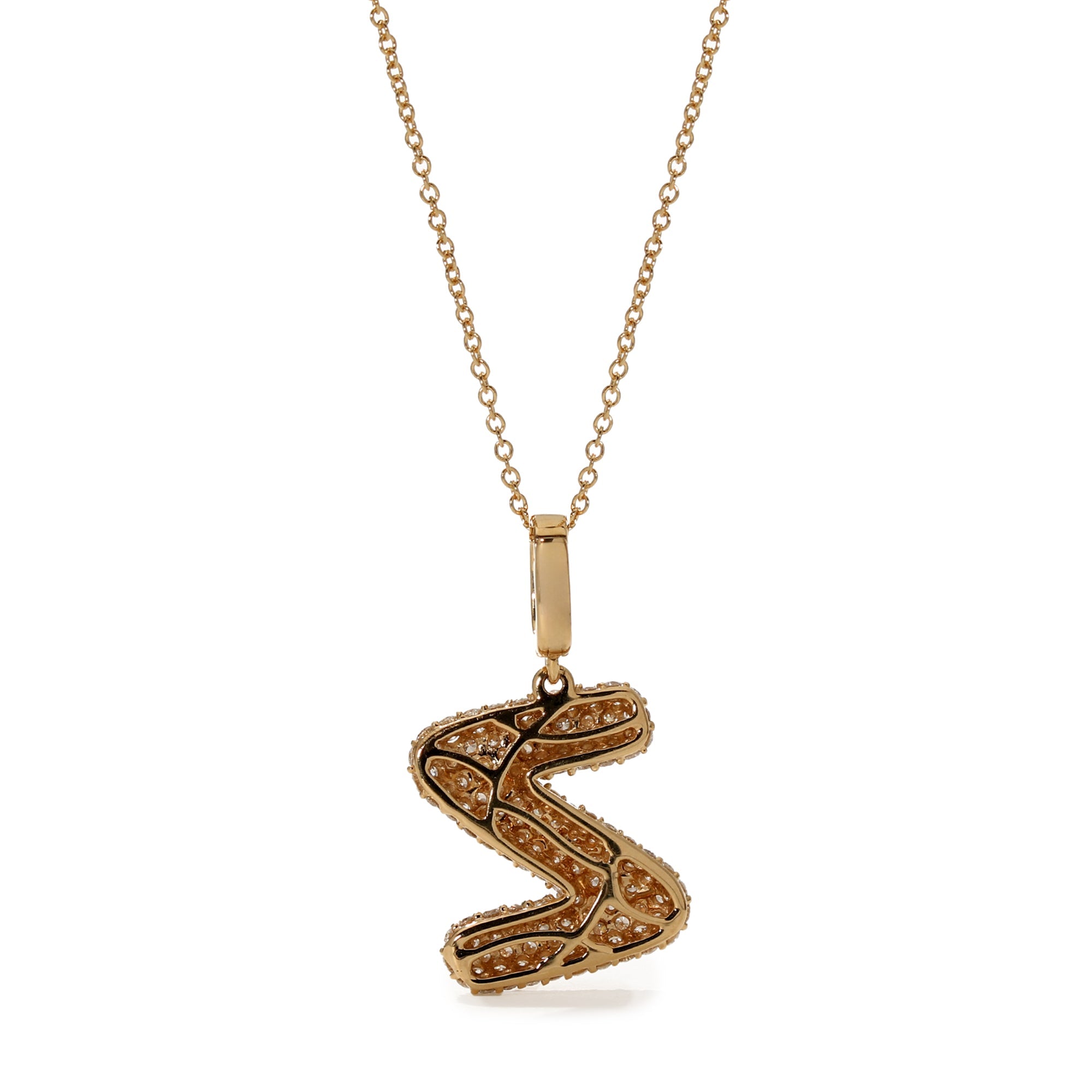 Initial "Z" Diamond Pendant