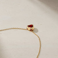 Dilara Bezel Set Ruby Pendant