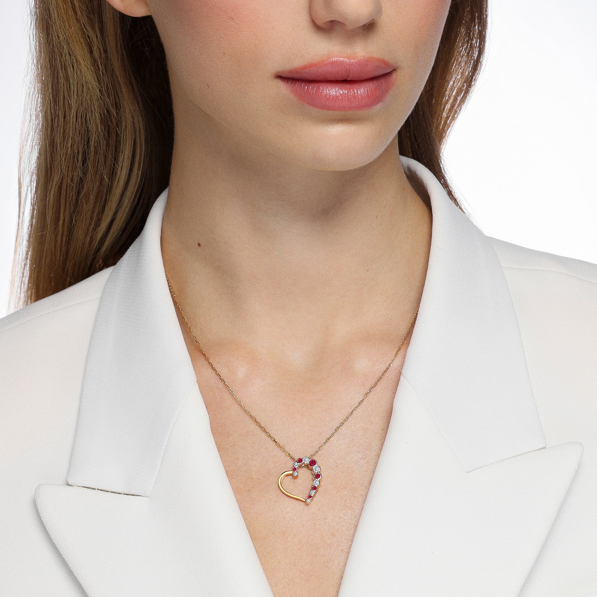 Bubbly Amore Ruby and Diamond Pendant