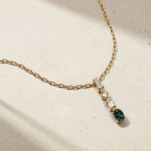 Medley Alexandrite and Diamond Pendant