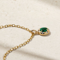 Aurum Oval Emerald Pendant