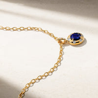 Aurum Oval Sapphire Pendant
