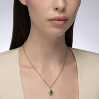 Aurum Pear Shape Emerald Pendant