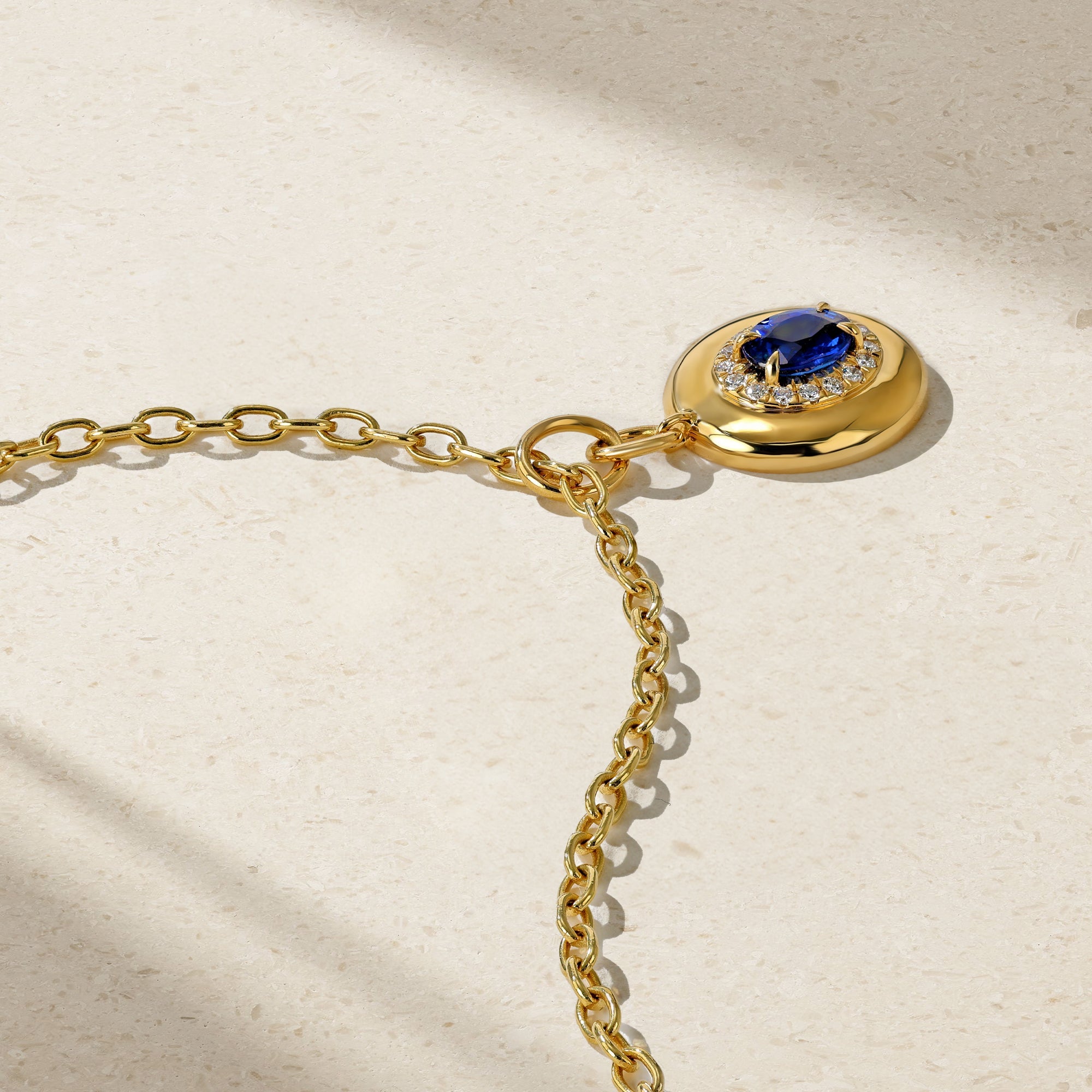 Heirloomed Oval Sapphire Pendant