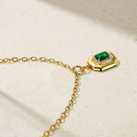 Heirloomed Octagonal Emerald Pendant
