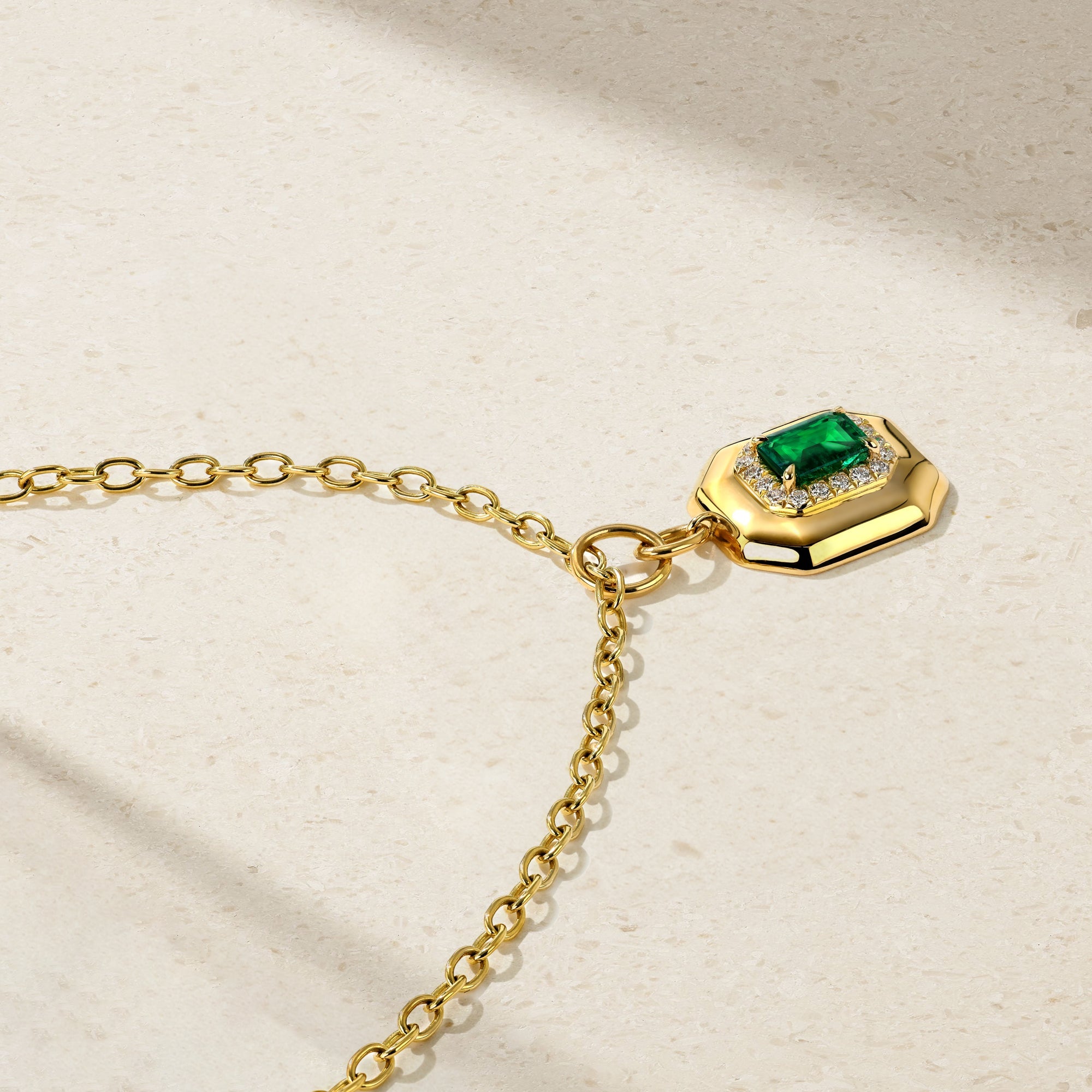 Heirloomed Octagonal Emerald Pendant
