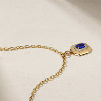Heirloomed Octagonal Sapphire Pendant