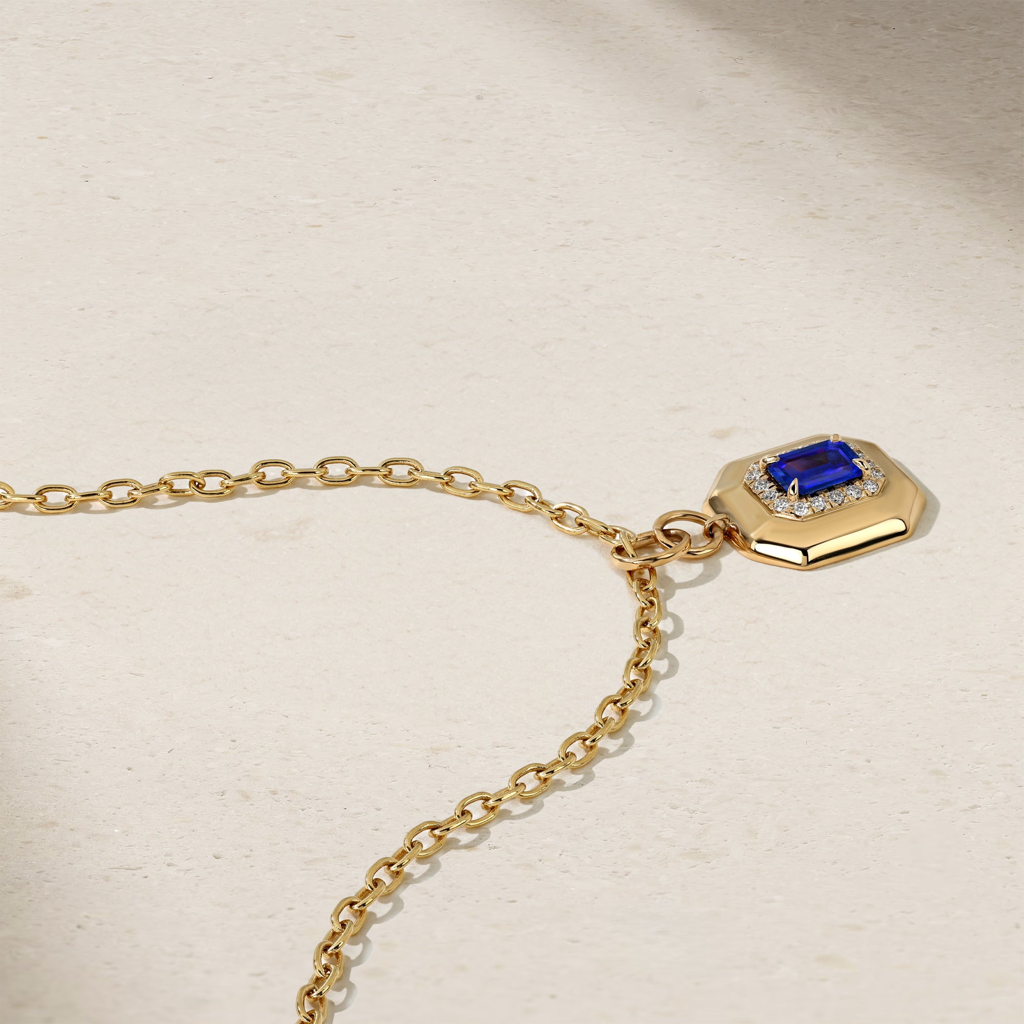 Heirloomed Octagonal Sapphire Pendant