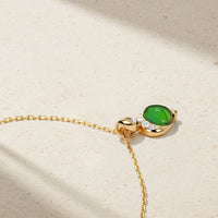 Gumdrop Green Tourmaline Pendant