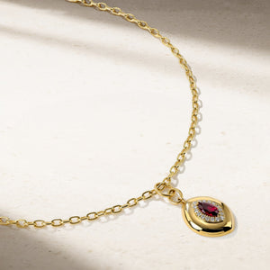 Heirloomed Marquise Ruby Pendant