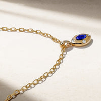 Aurum Marquise Shape Sapphire Pendant