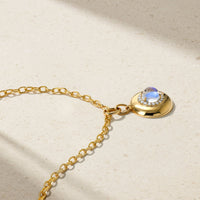 Heirloomed Round Moonstone Pendant